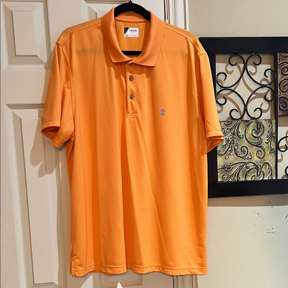 Izod Men's Bright Orange Polo Shirt
